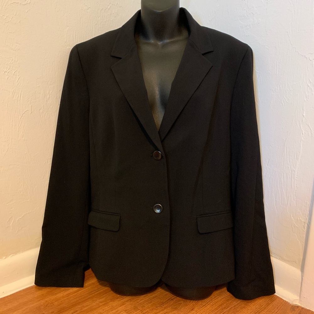 Nine West Black Blazer Career Jacket Size 16